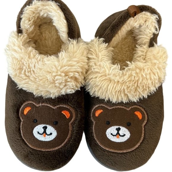 Baby Bear Slippers Other - BABY bear slippers cozy  faux fur brown Baby NEW WITH TAGS Size 5-6